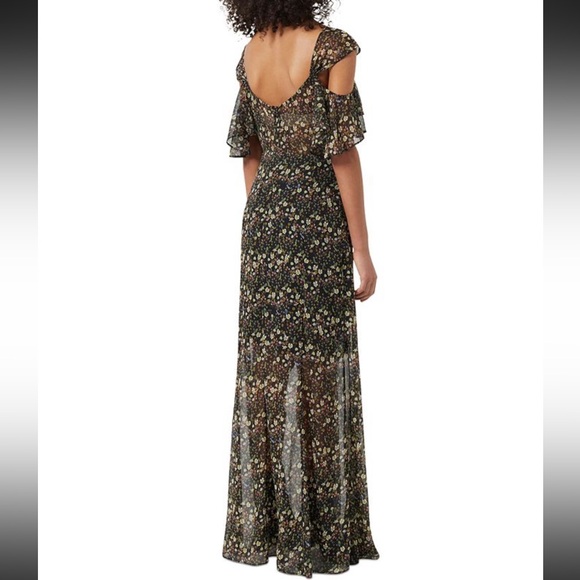French Connection Hallie Crinkle Floral Print Maxi Dress - Picture 7 of 16